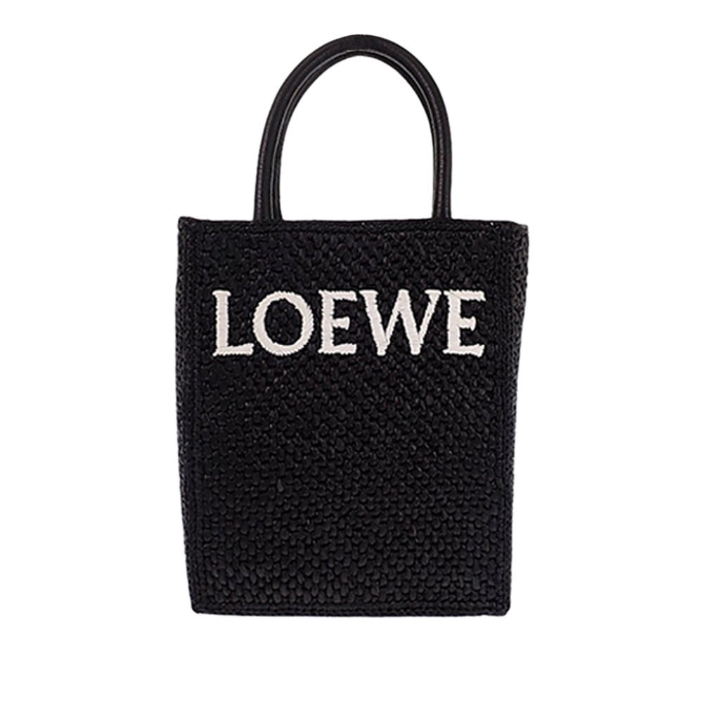 Pre-Loved LOEWE Raffia Standard A5 Satchel